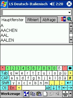 LingvoSoft Dictionary German <-> Italian for Pocke 2.7.09 screenshot